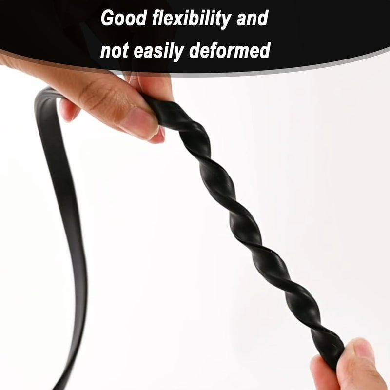 Pettyelf Silicone Edge Trim Self-Adhesive U Channel Silicone Edge Trim Edge Protector for Sheet Metal (Black, Fit 5/16" - L 10') - Image 5